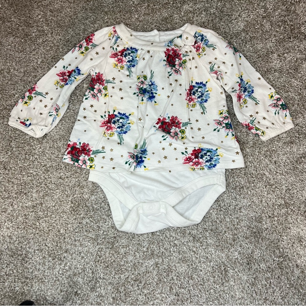 Baby gap floral shirt